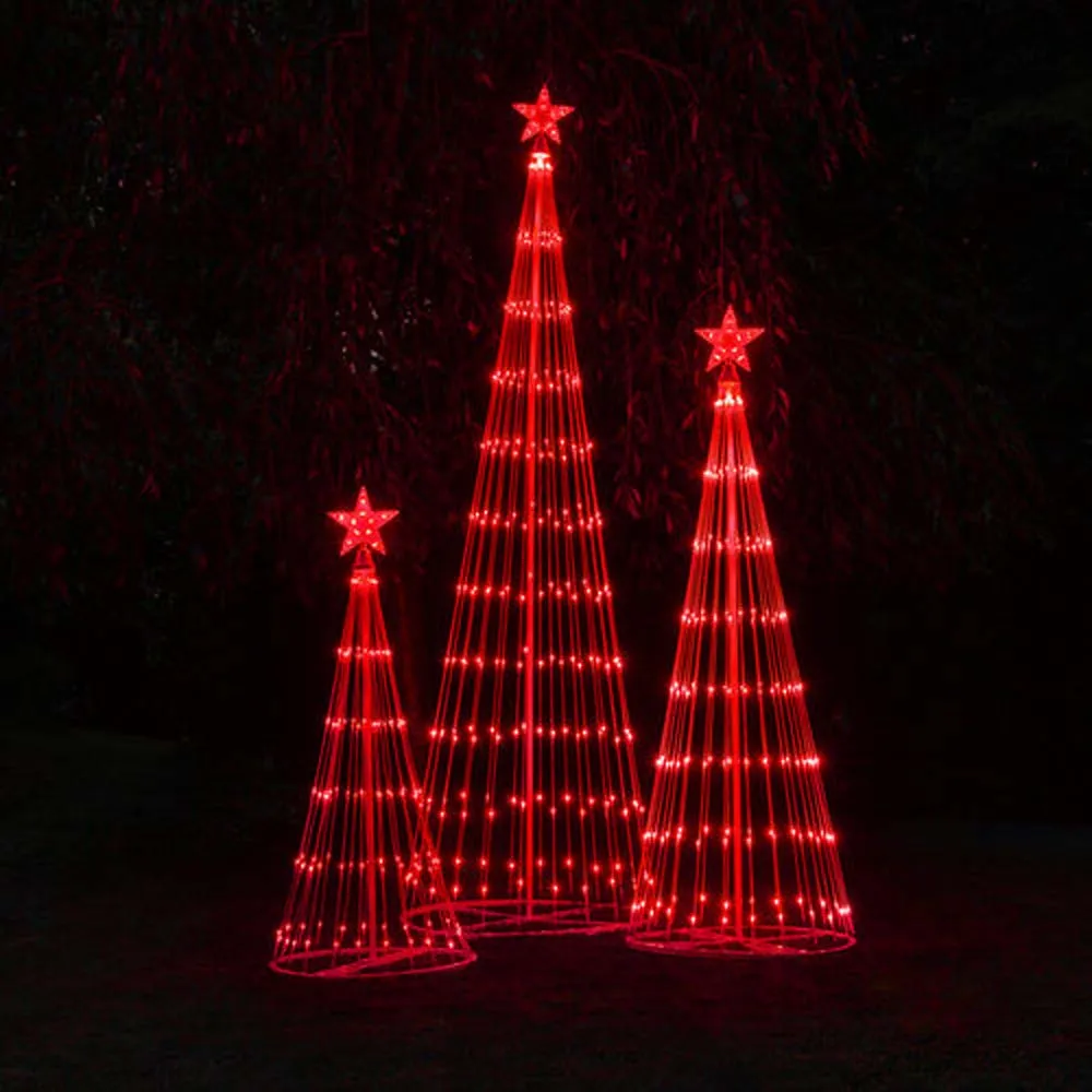 12-ft. Red LED Animated Outdoor Lightshow Christmas Tree
