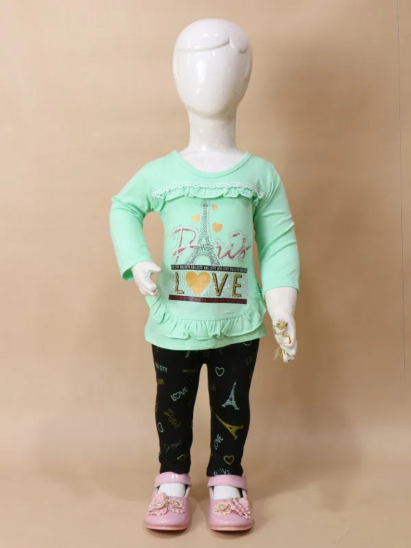 3Mth - 9Mth Love Light Green Baby Suit For Newborn BGF NBS122