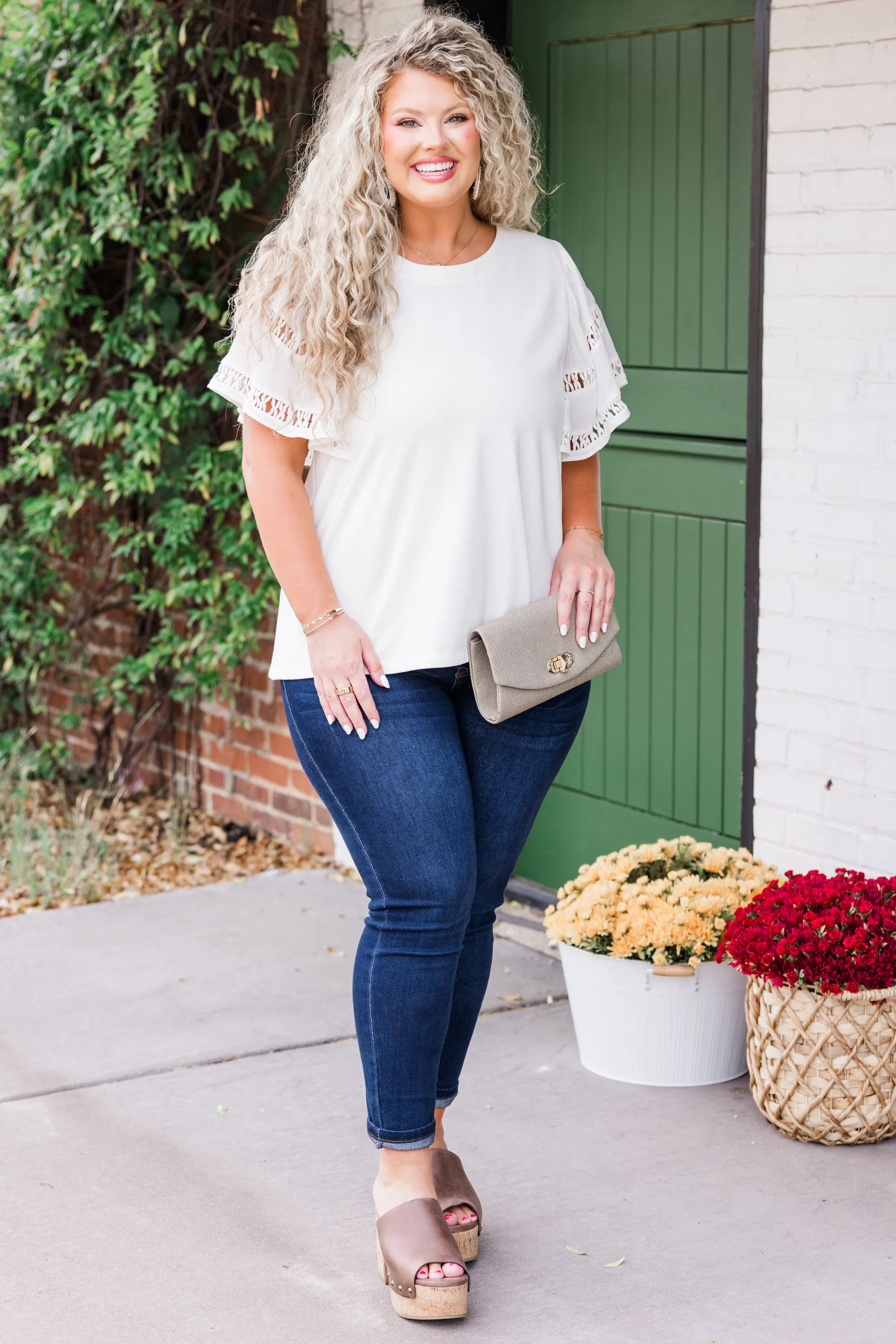 Adore Me Top, Cream