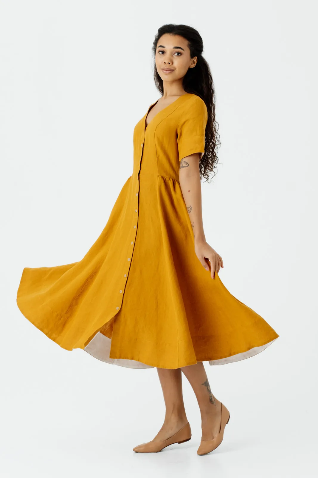 Agness Dress, Short Sleeve