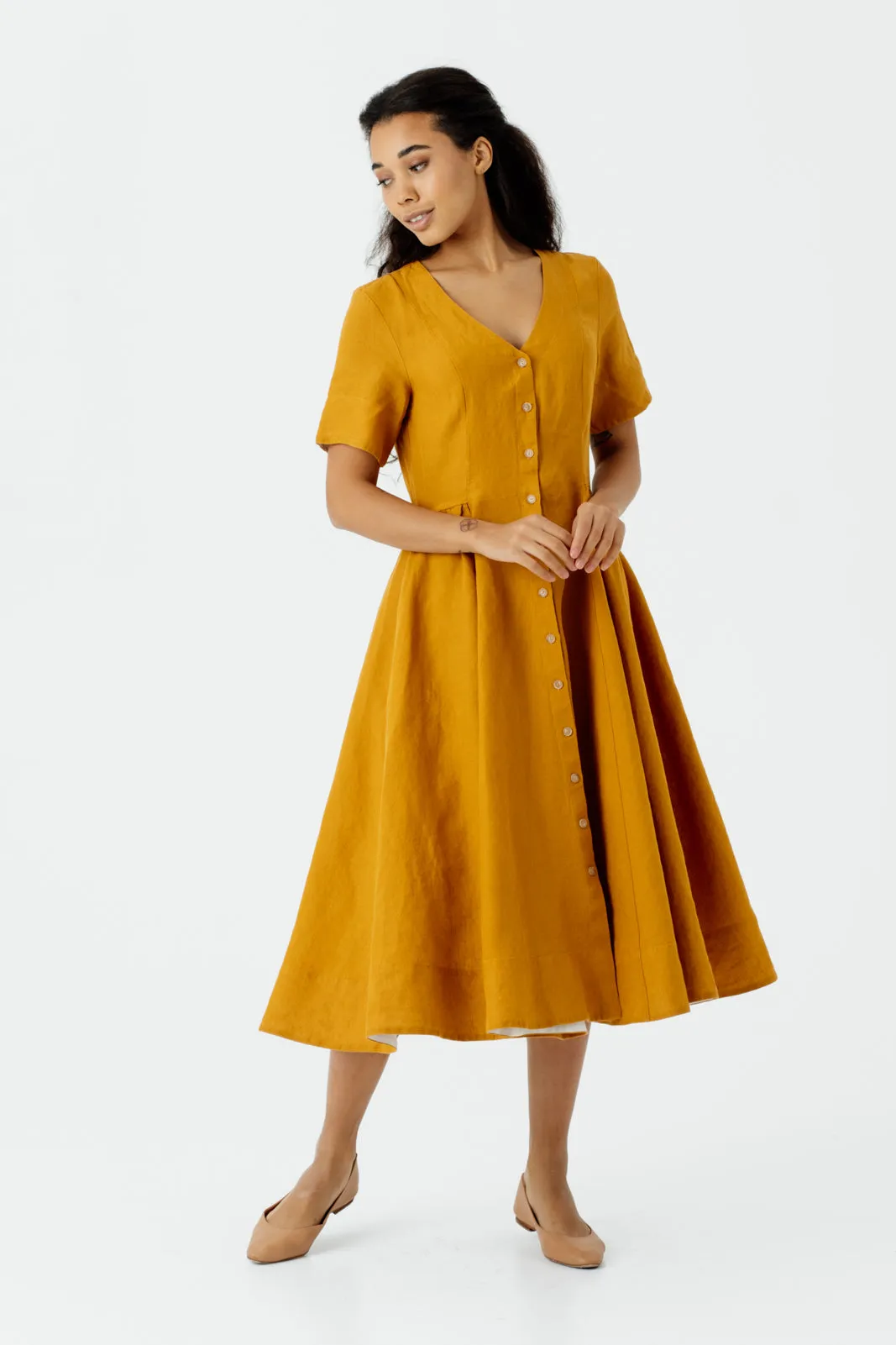 Agness Dress, Short Sleeve