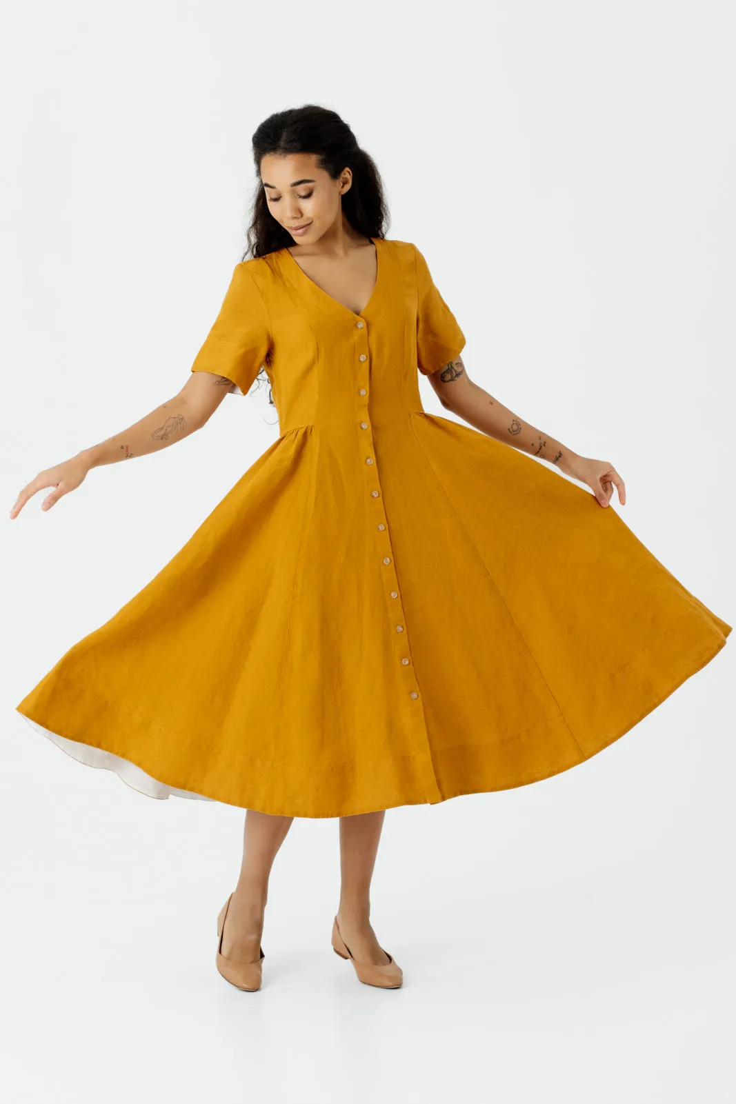 Agness Dress, Short Sleeve