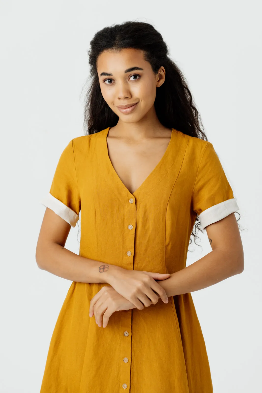 Agness Dress, Short Sleeve