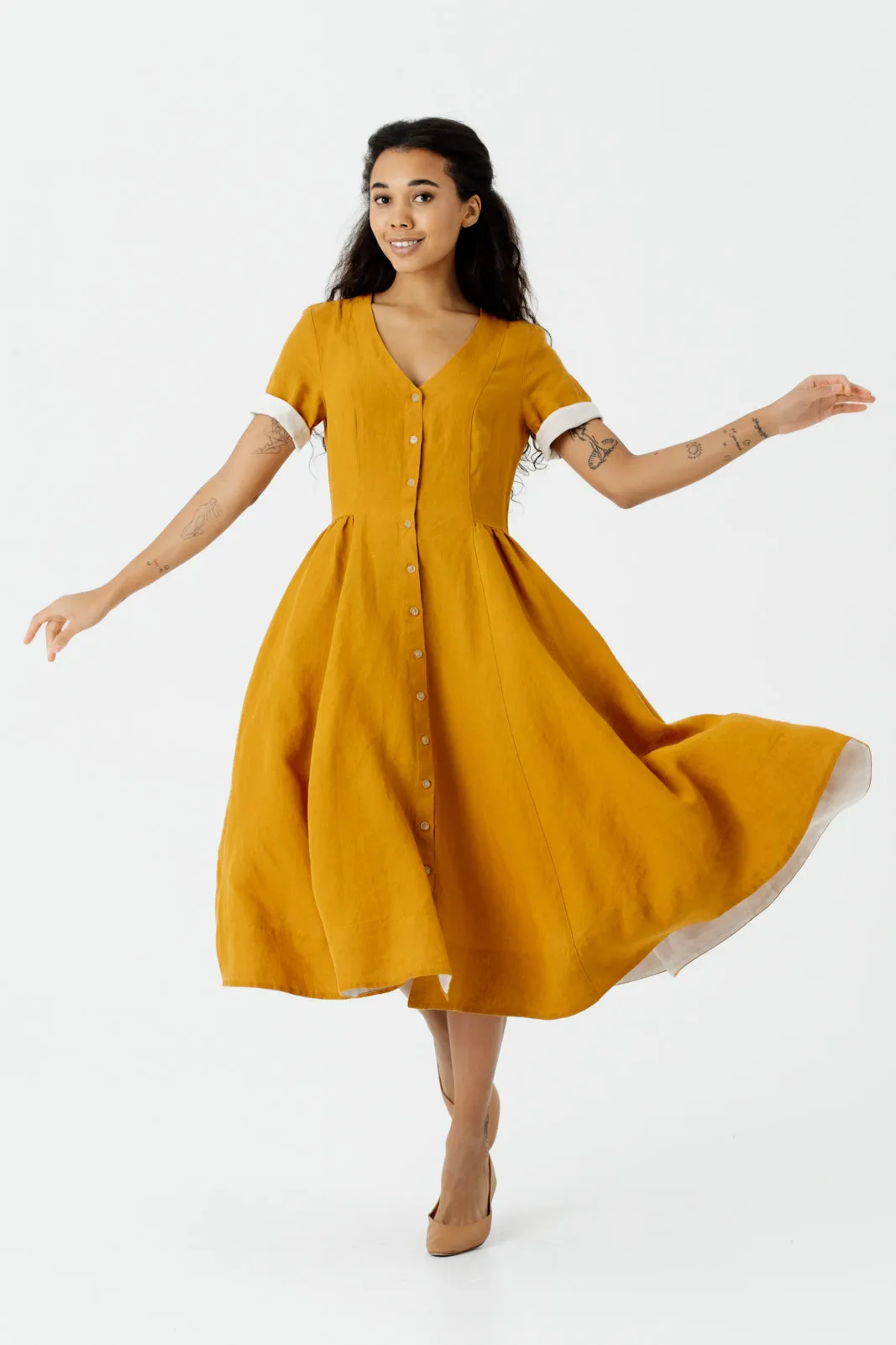 Agness Dress, Short Sleeve