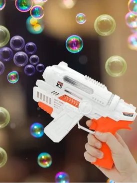 Amazing Bubble Gun Toy for Kids White