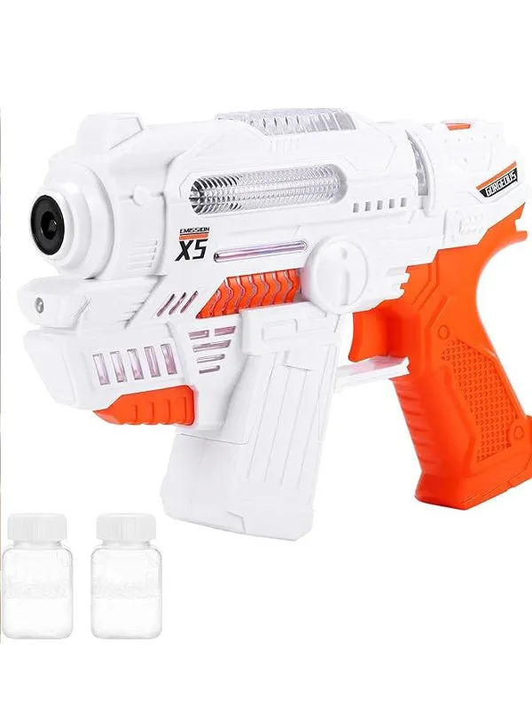 Amazing Bubble Gun Toy for Kids White