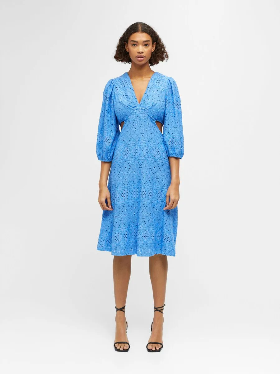 Angelle Midi Dress (Blue)