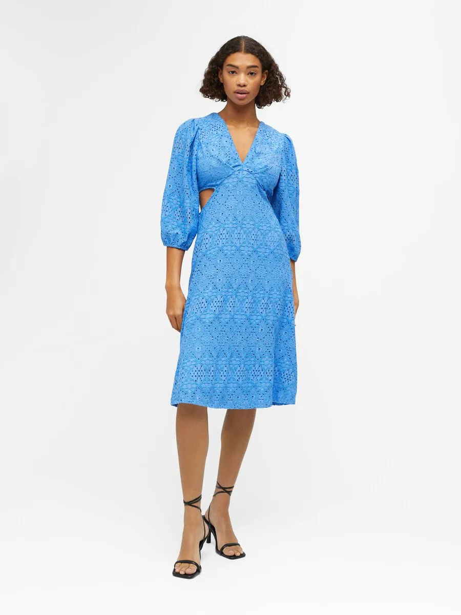 Angelle Midi Dress (Blue)