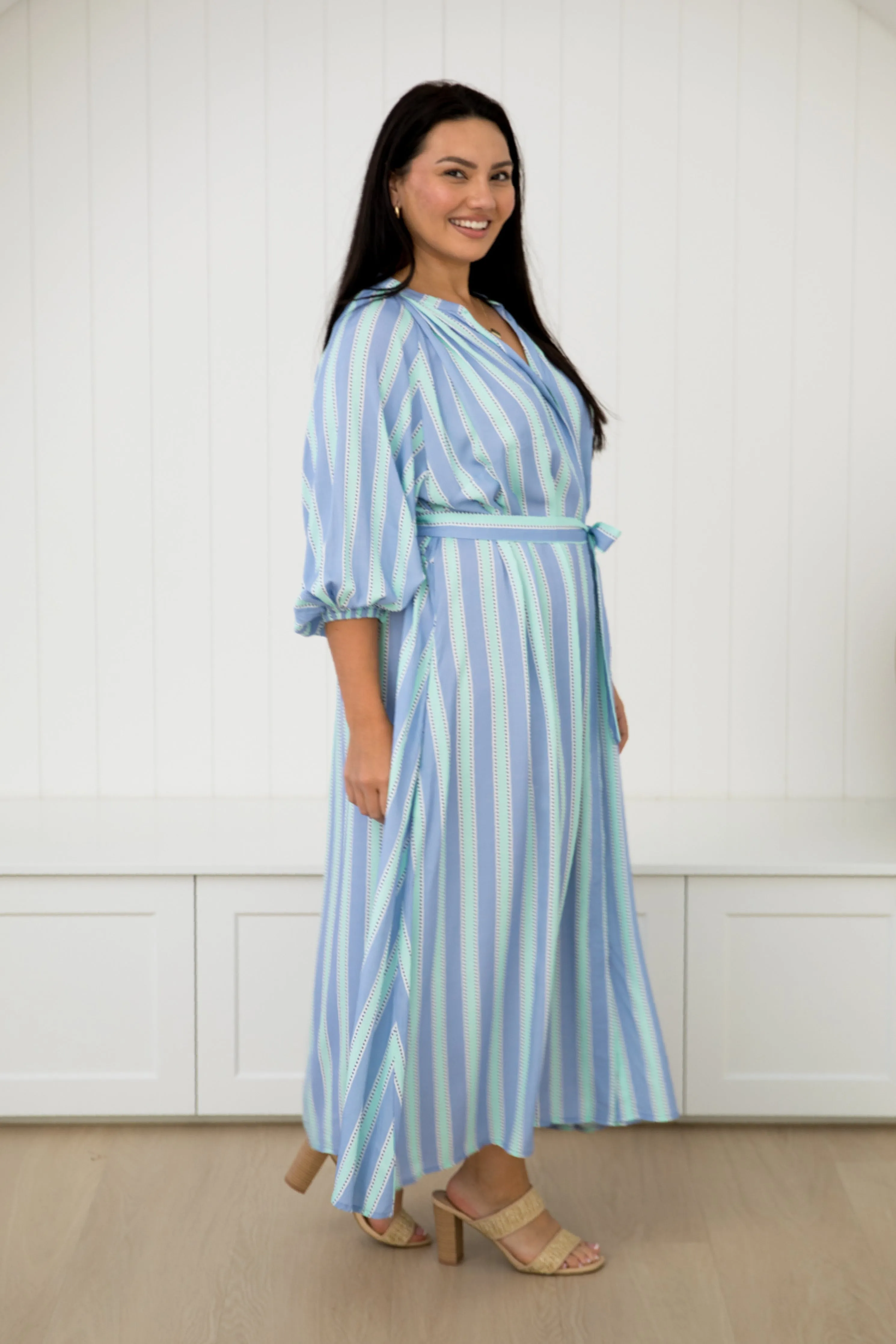 Athena Dress in Blue Eternity