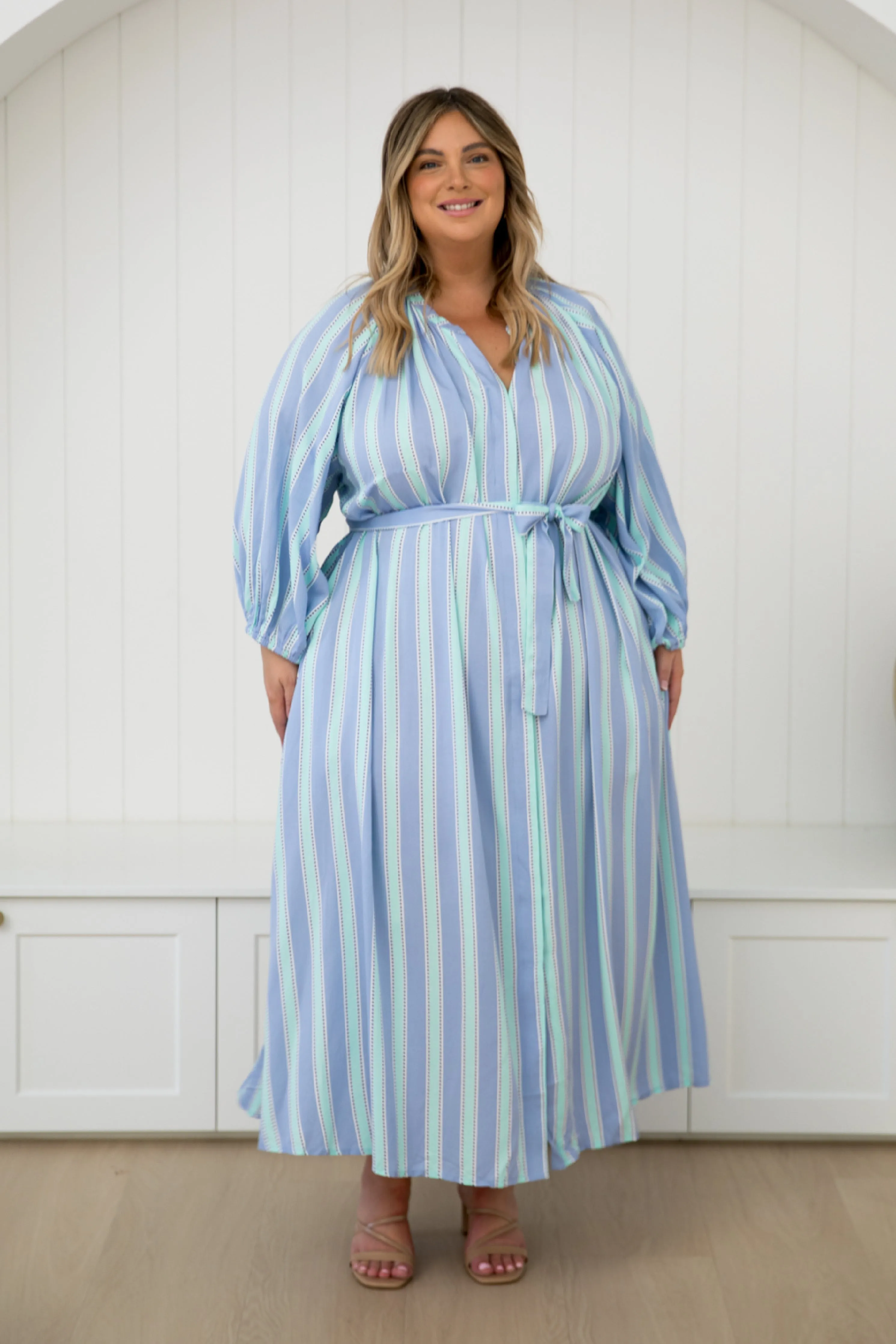 Athena Dress in Blue Eternity