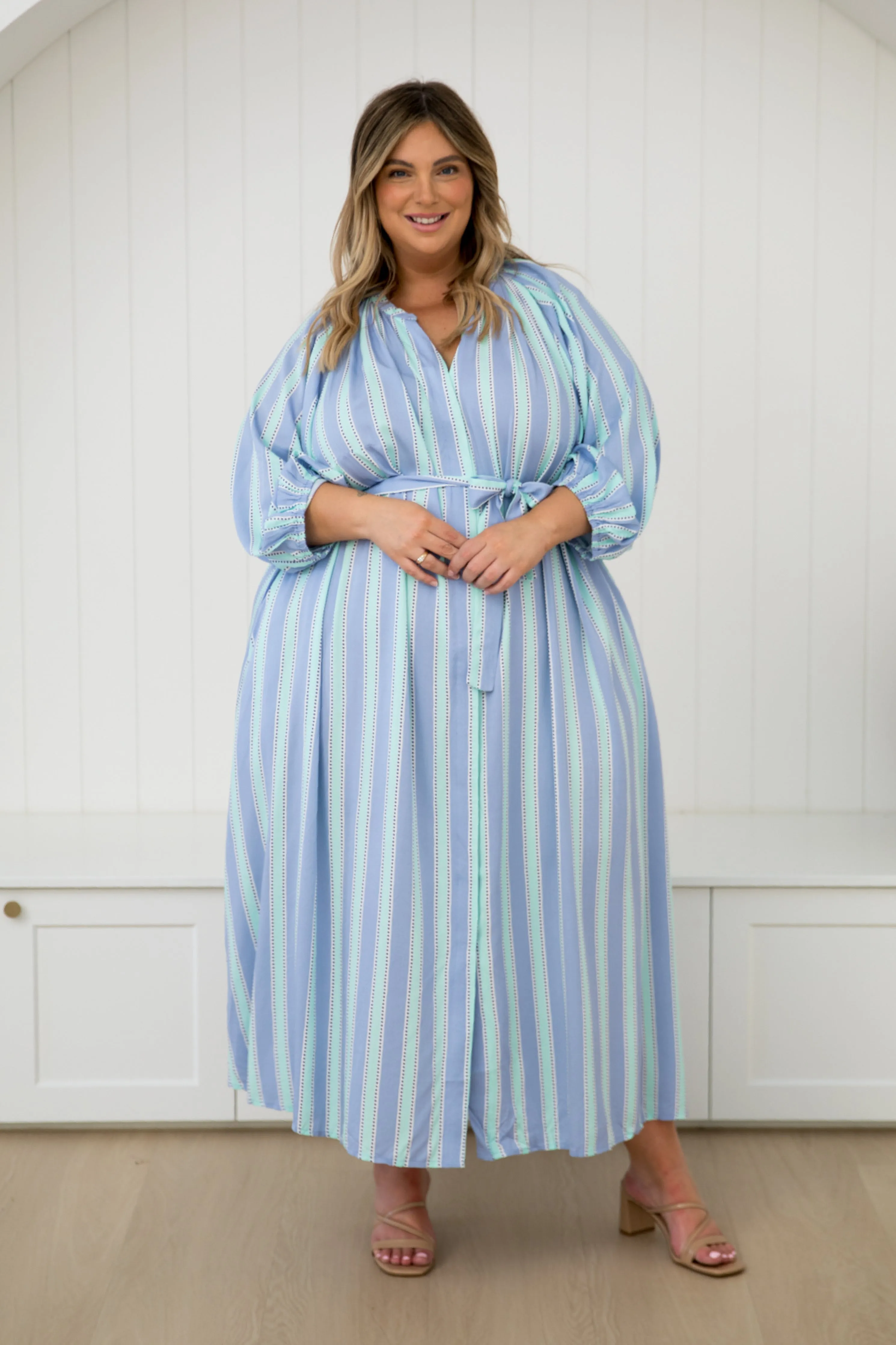 Athena Dress in Blue Eternity