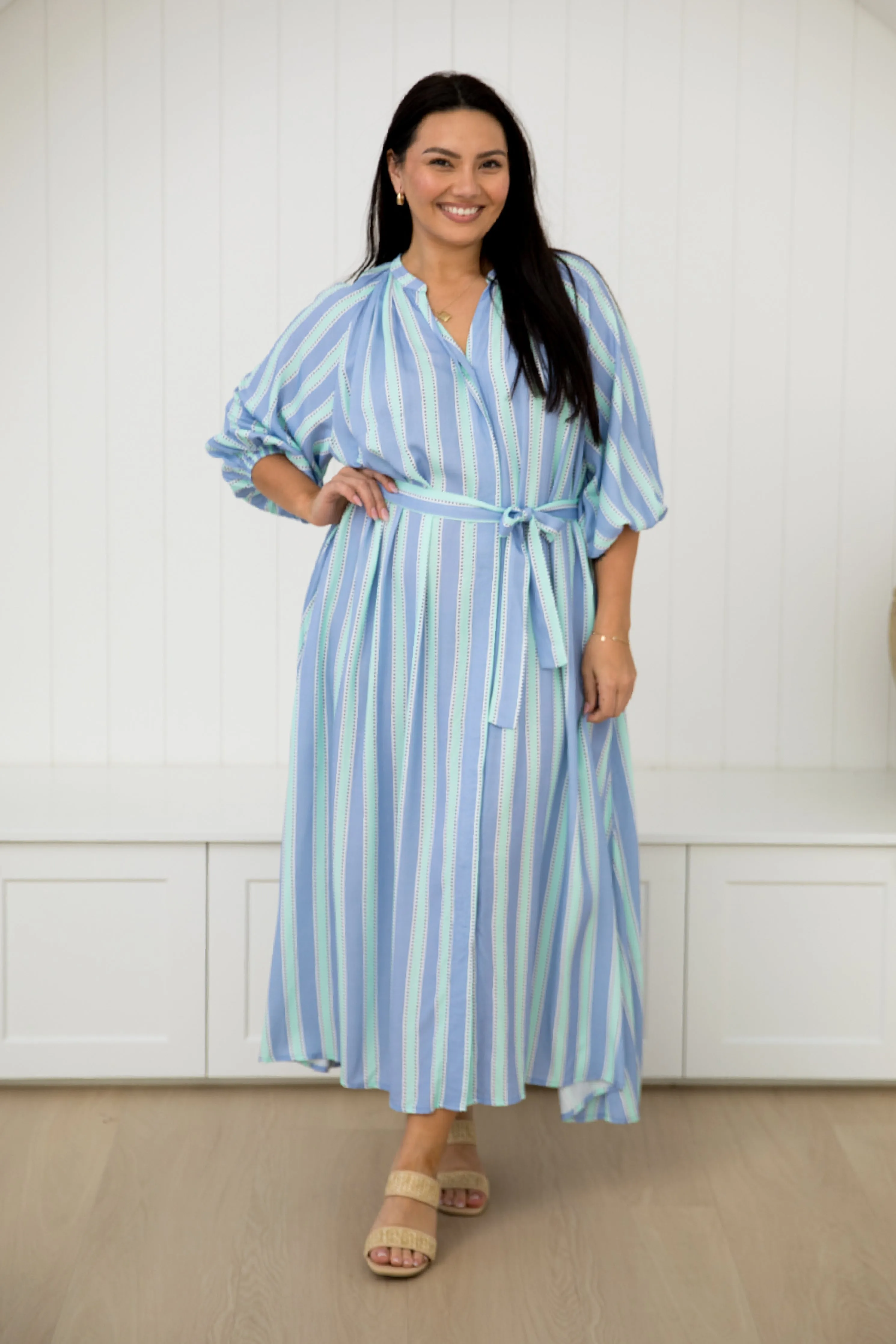 Athena Dress in Blue Eternity