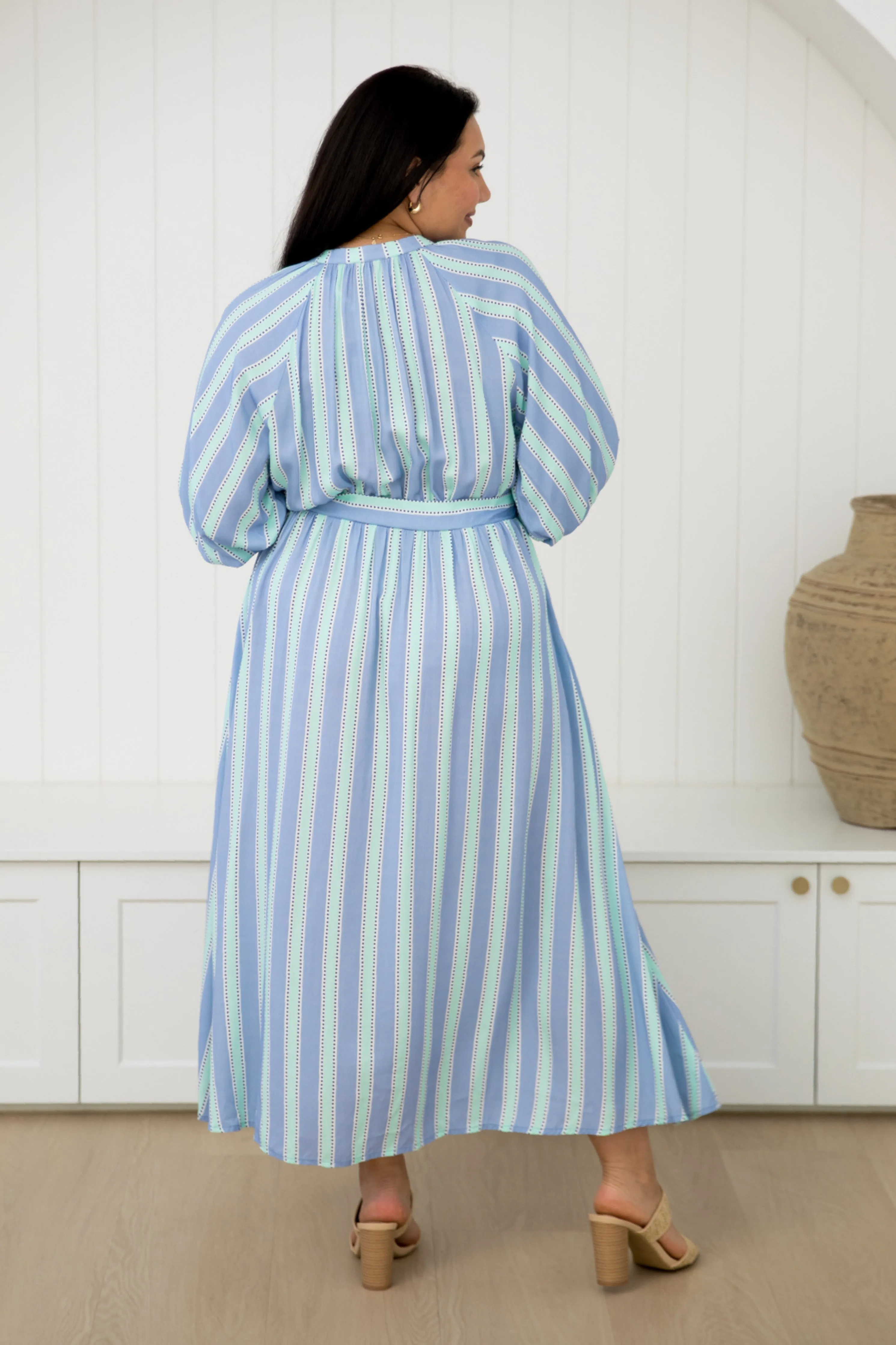 Athena Dress in Blue Eternity