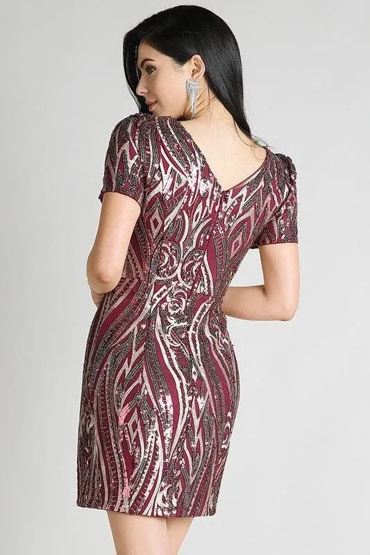 Christina Sequin Midi-FINAL SALE-NOT ELIGIBLE FOR EXCHANGE OR REFUND