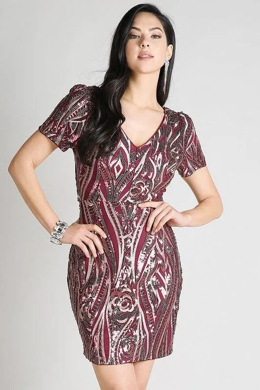 Christina Sequin Midi-FINAL SALE-NOT ELIGIBLE FOR EXCHANGE OR REFUND