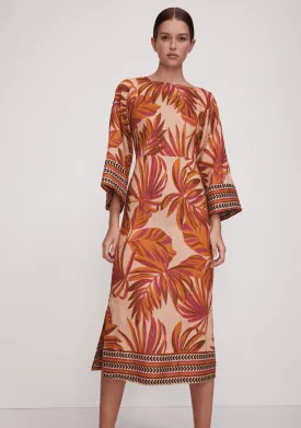Etoile Linen Midi Dress_Print