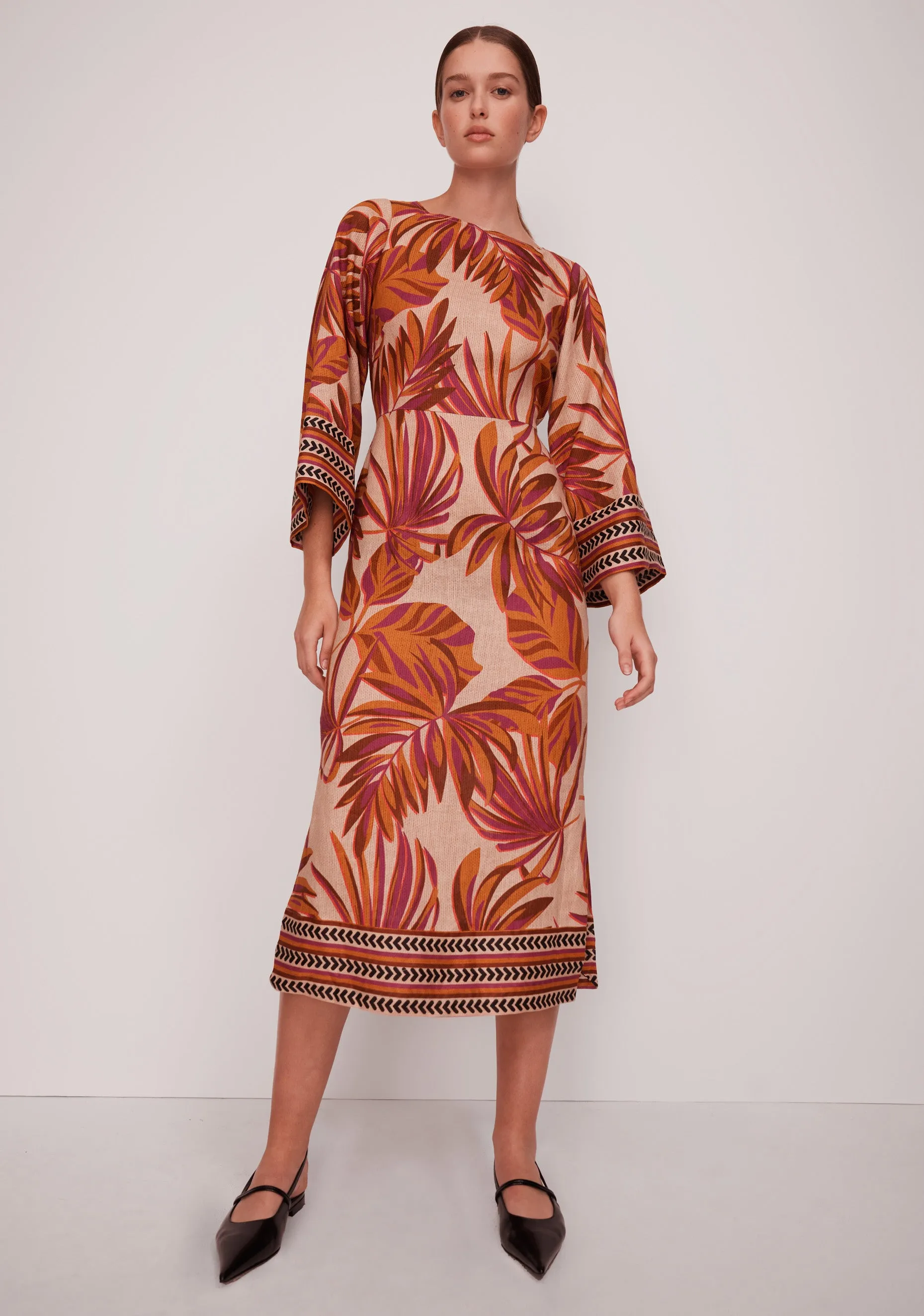 Etoile Linen Midi Dress_Print