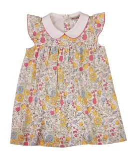 Girl's "Lyann & Noah" Pastel Flowers Pima Float Dress