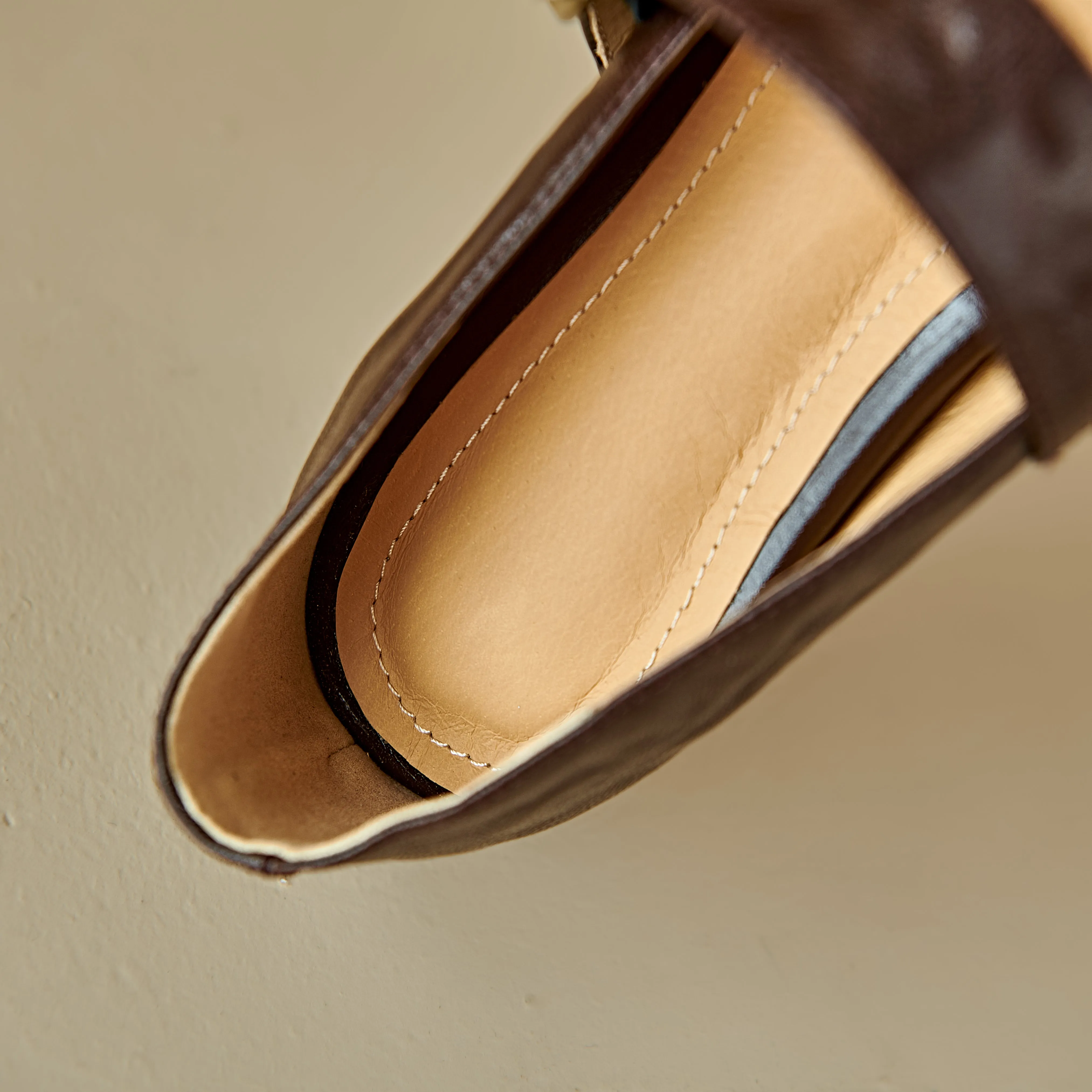 Handmade Vintage Soft Sole Mary Jane Ballet Flats Women's Shoes