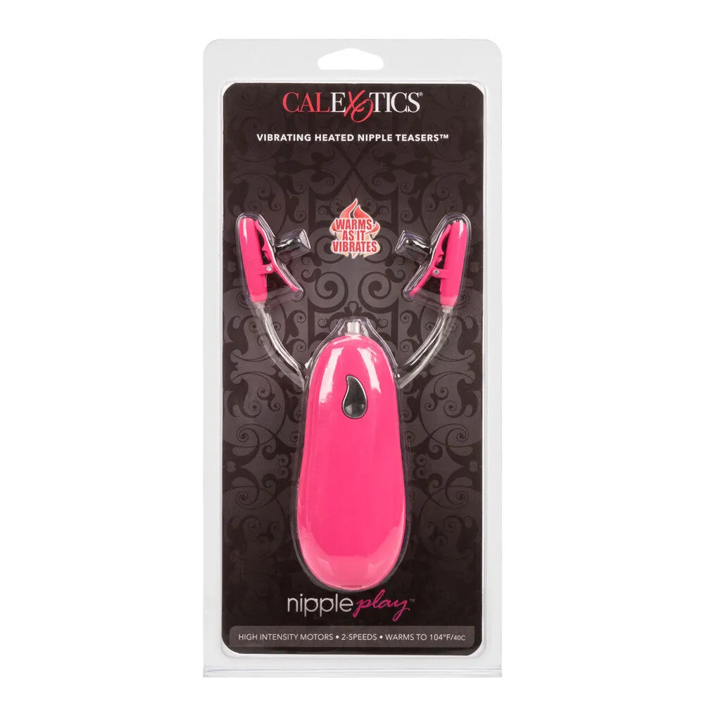 Heated Vibrating Nipple Teasers Pink