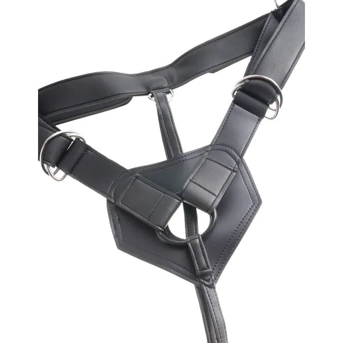 King Cock 7 Inch Flesh Cock With Strap-On Harness