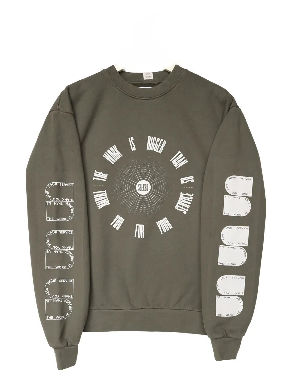 LIMITED EDITION  - Service Crew Sweatshirt from S E E K E R