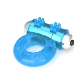 Lovetoy Lumino Play Glow-In-The-Dark Vibrating Cock Ring Blue