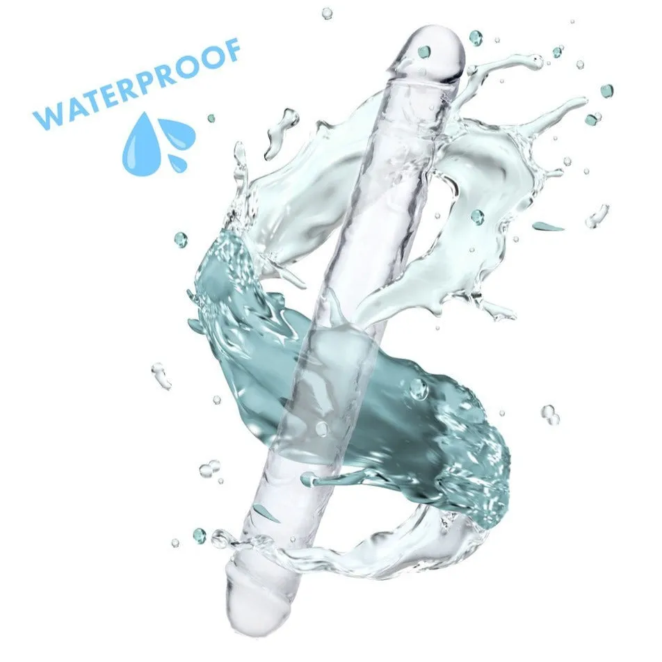 Me You Us Ultra Cock 15 Inch Jelly Double-Ended Dildo Clear