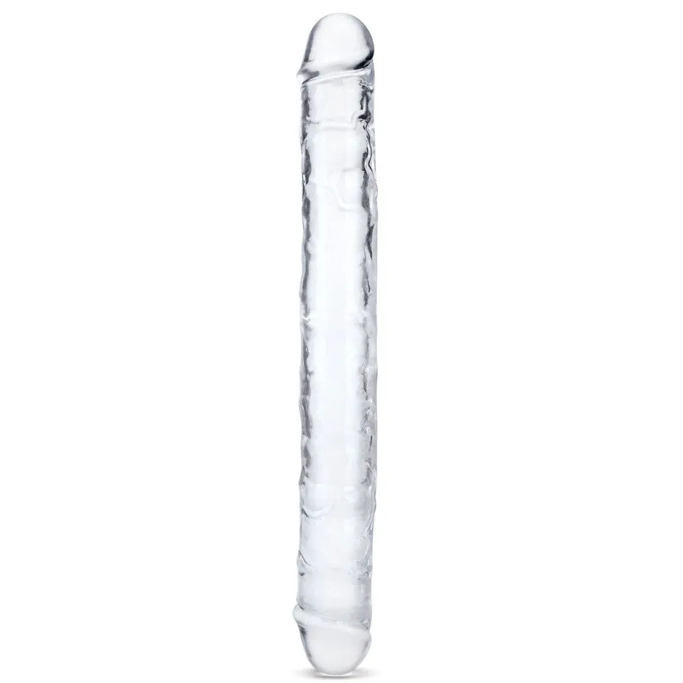 Me You Us Ultra Cock 15 Inch Jelly Double-Ended Dildo Clear
