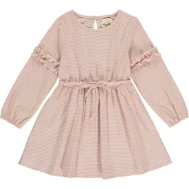 Mickey Dress, Peach Stripe