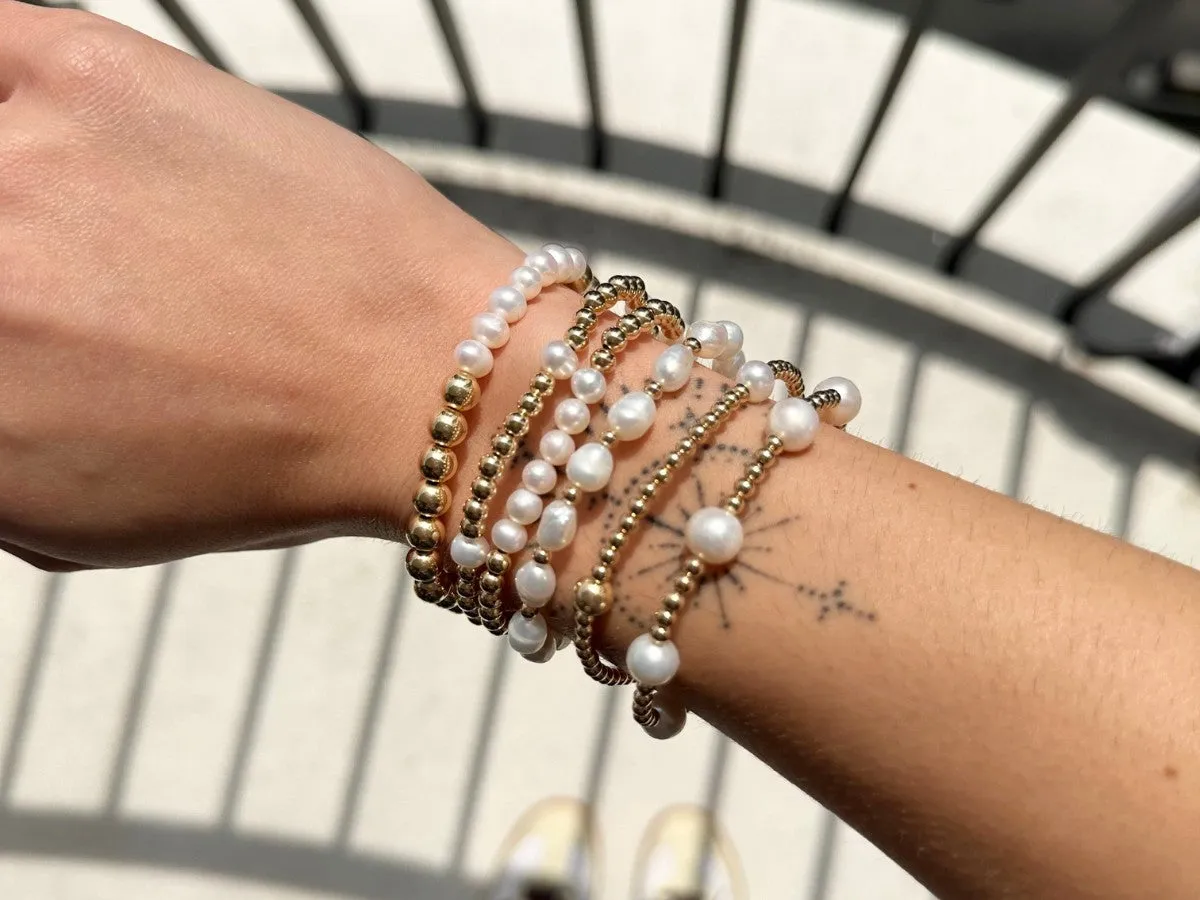 Olivia Pearl Bead Bracelet