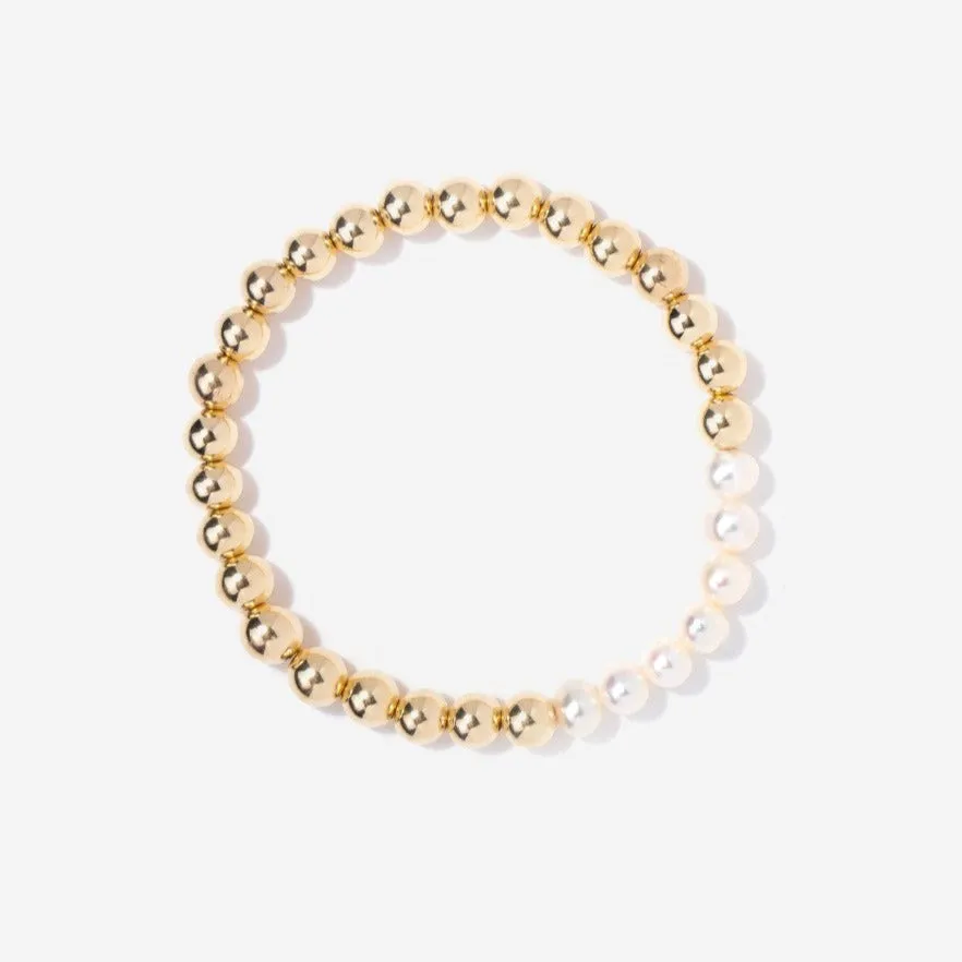 Olivia Pearl Bead Bracelet