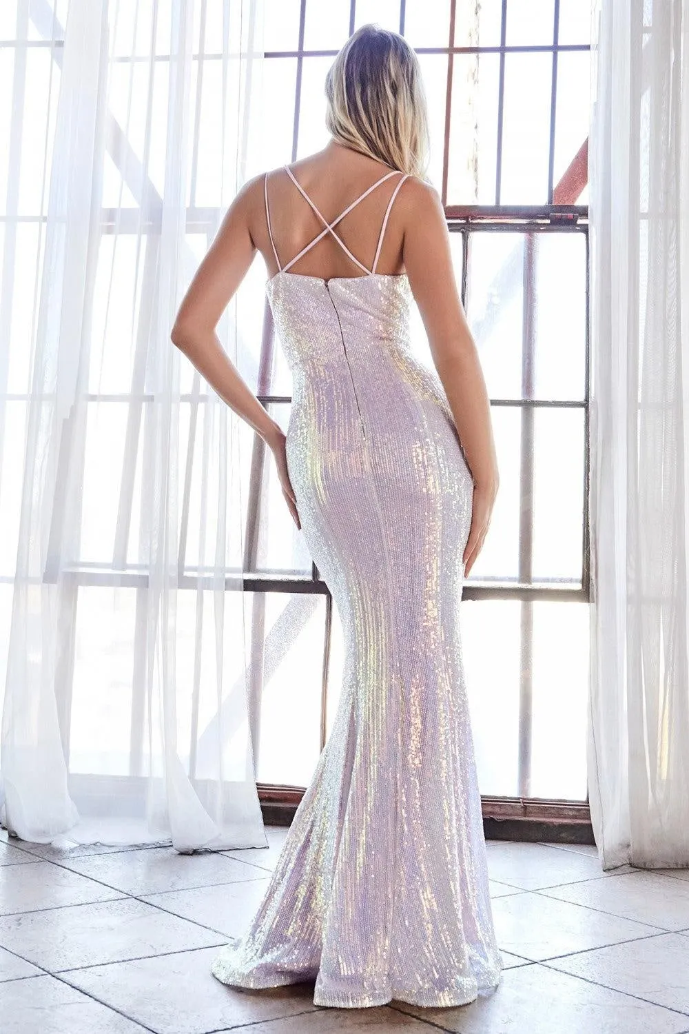 Opal Lilac Iridescent Gown