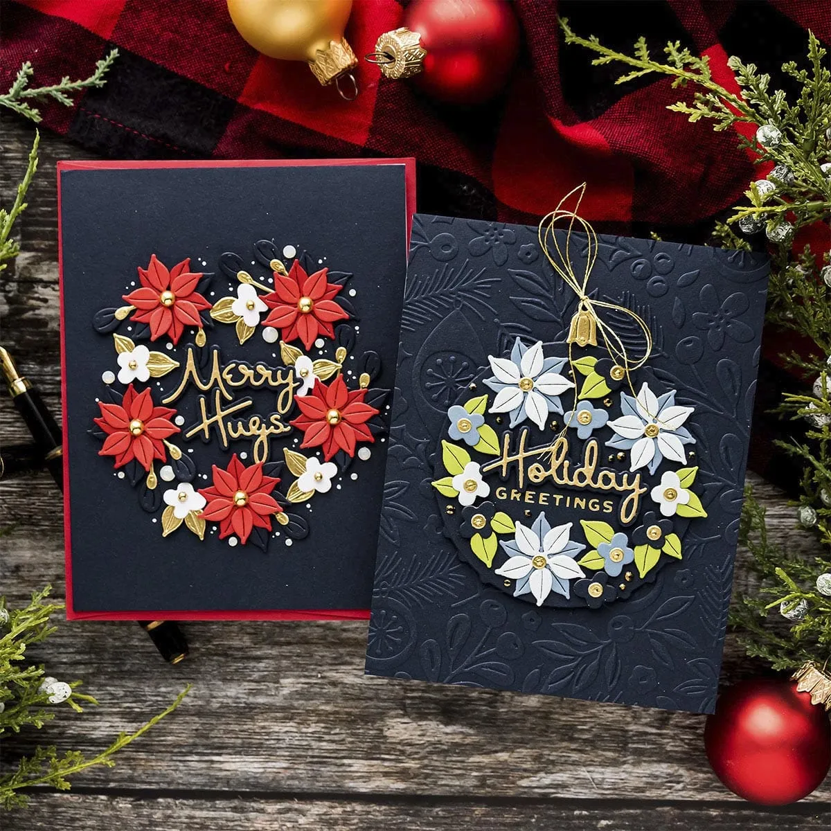 Outlined Christmas Sentiments - Small Die of the Month