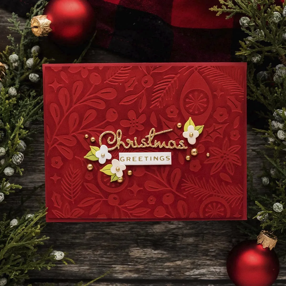 Outlined Christmas Sentiments - Small Die of the Month