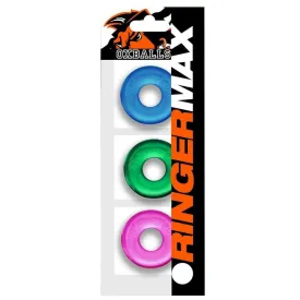 Oxballs Ringer Max Cock Ring Set Coloured 3 Pieces