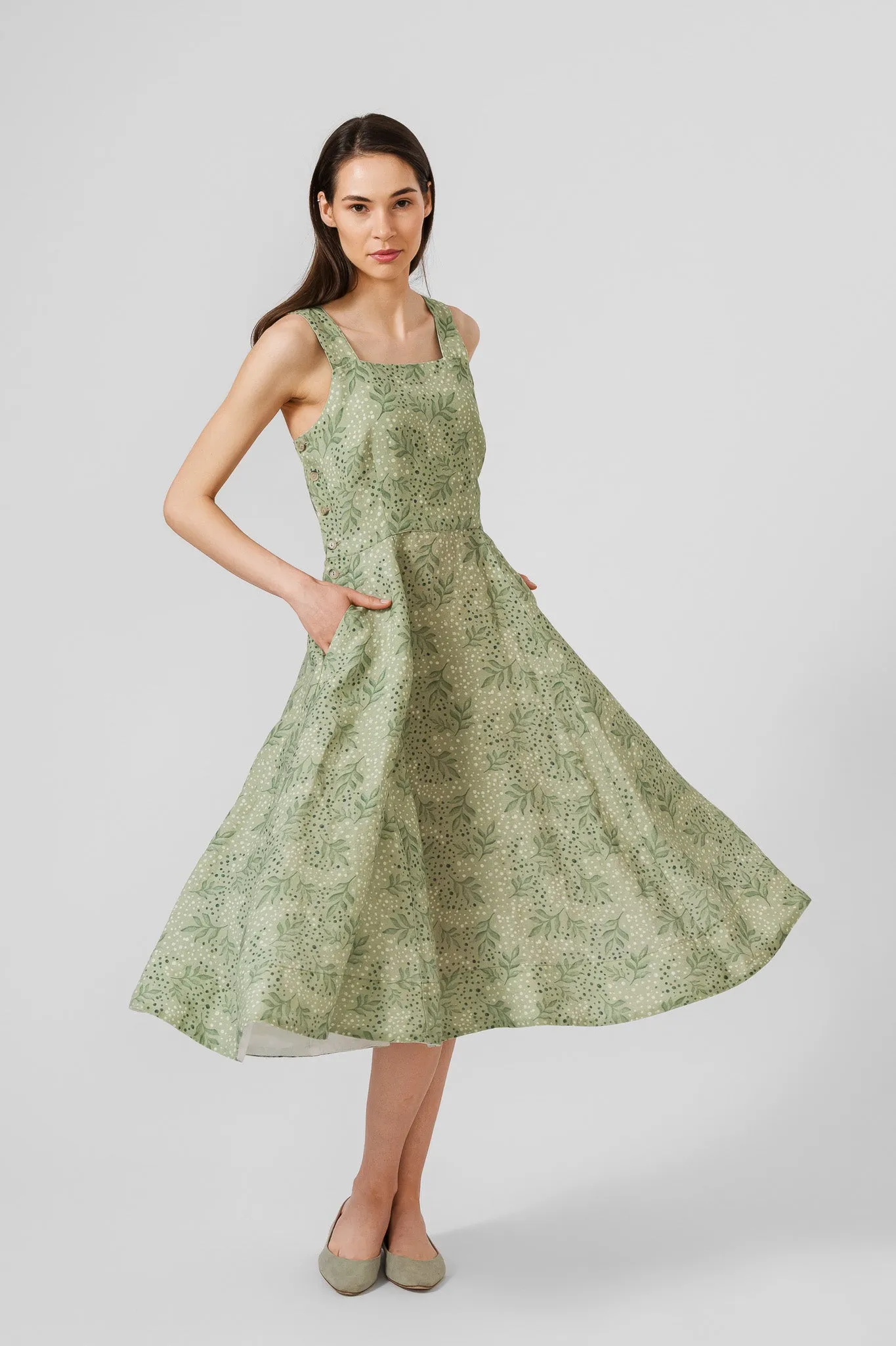 Pinafore Dress, Sleeveless