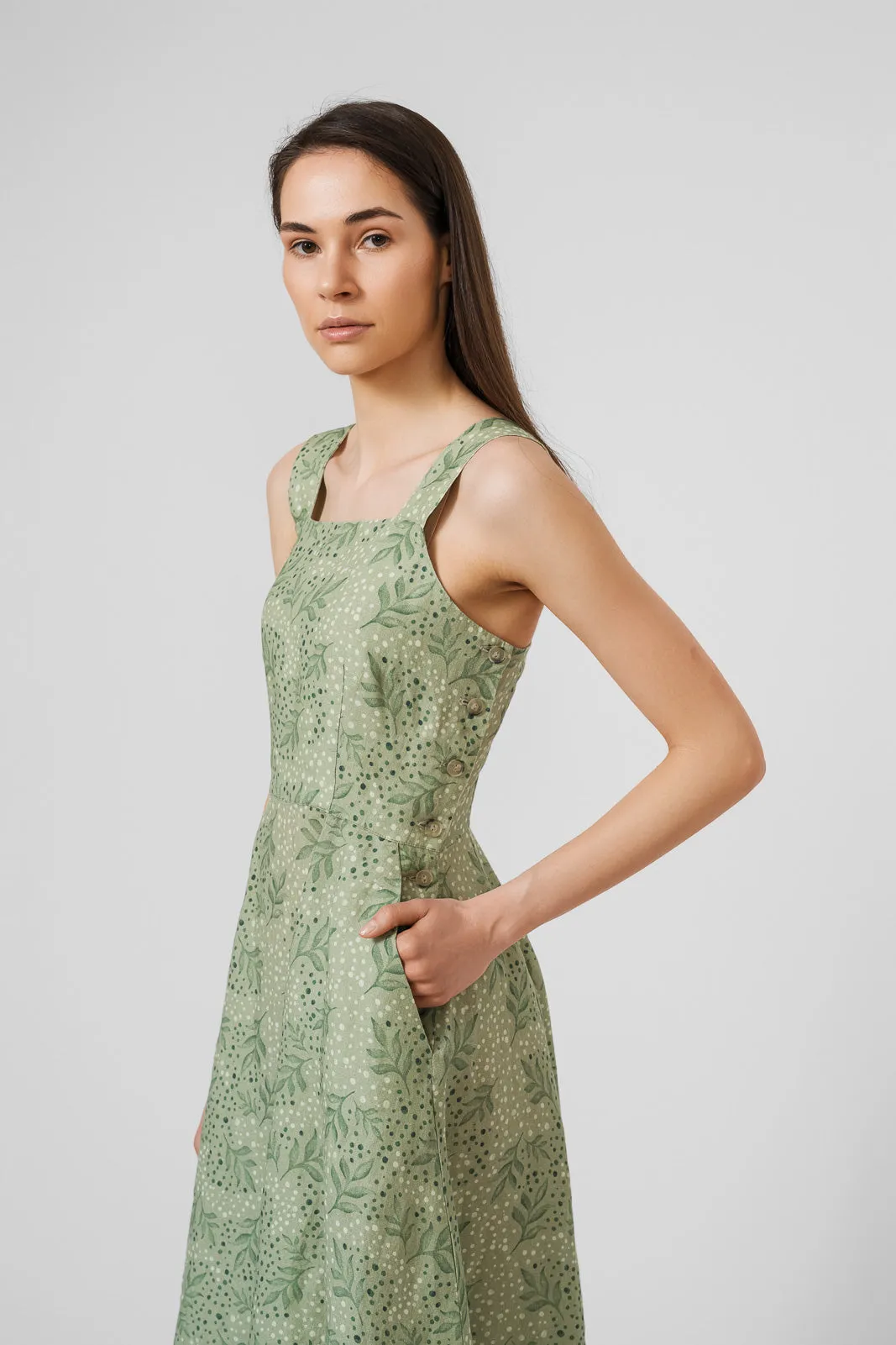 Pinafore Dress, Sleeveless