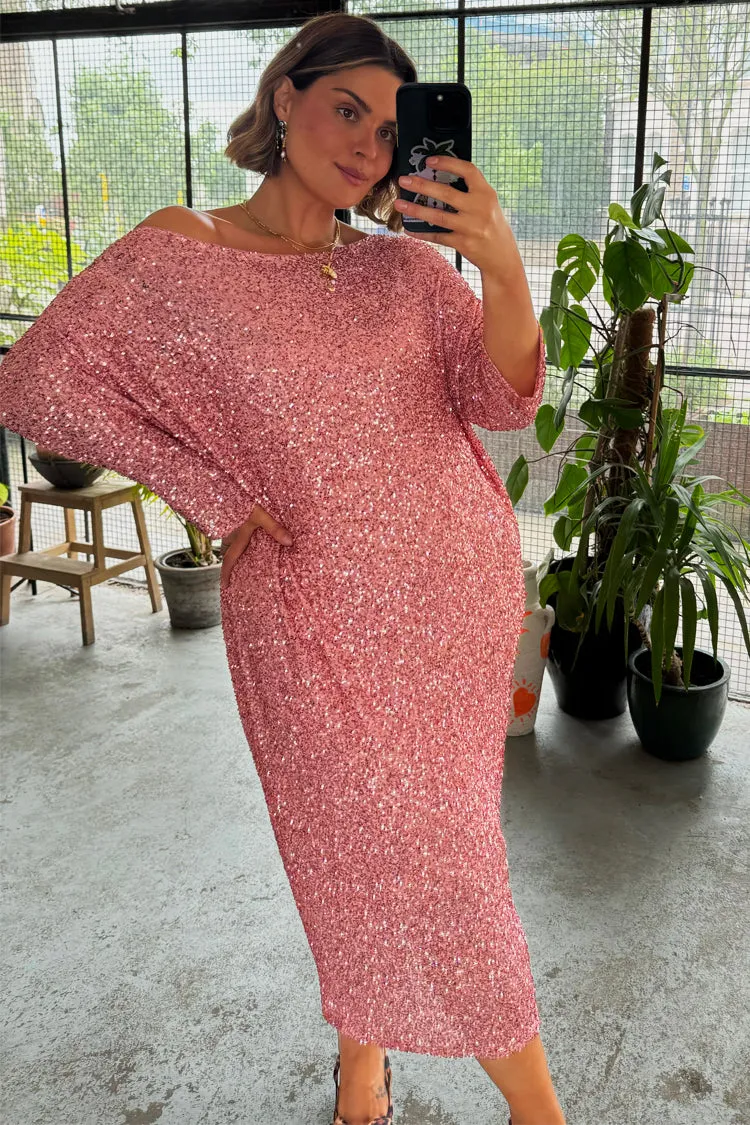 Pink Sequin Jem Dress