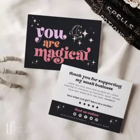 Retro You Are Magic Business Thank You Card Canva Template | Ace