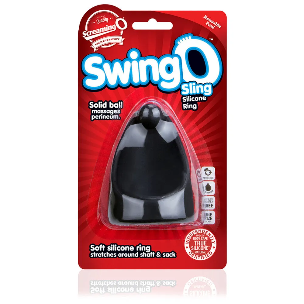 Screaming O Swing O Sling Cock Ring Black