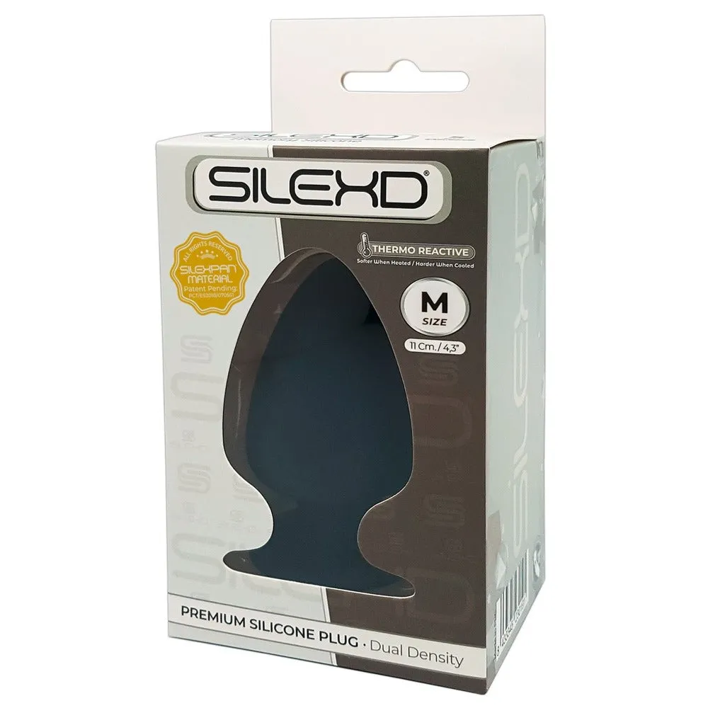 SilexD Premium Silicone Adaptable Butt Plug Black Medium