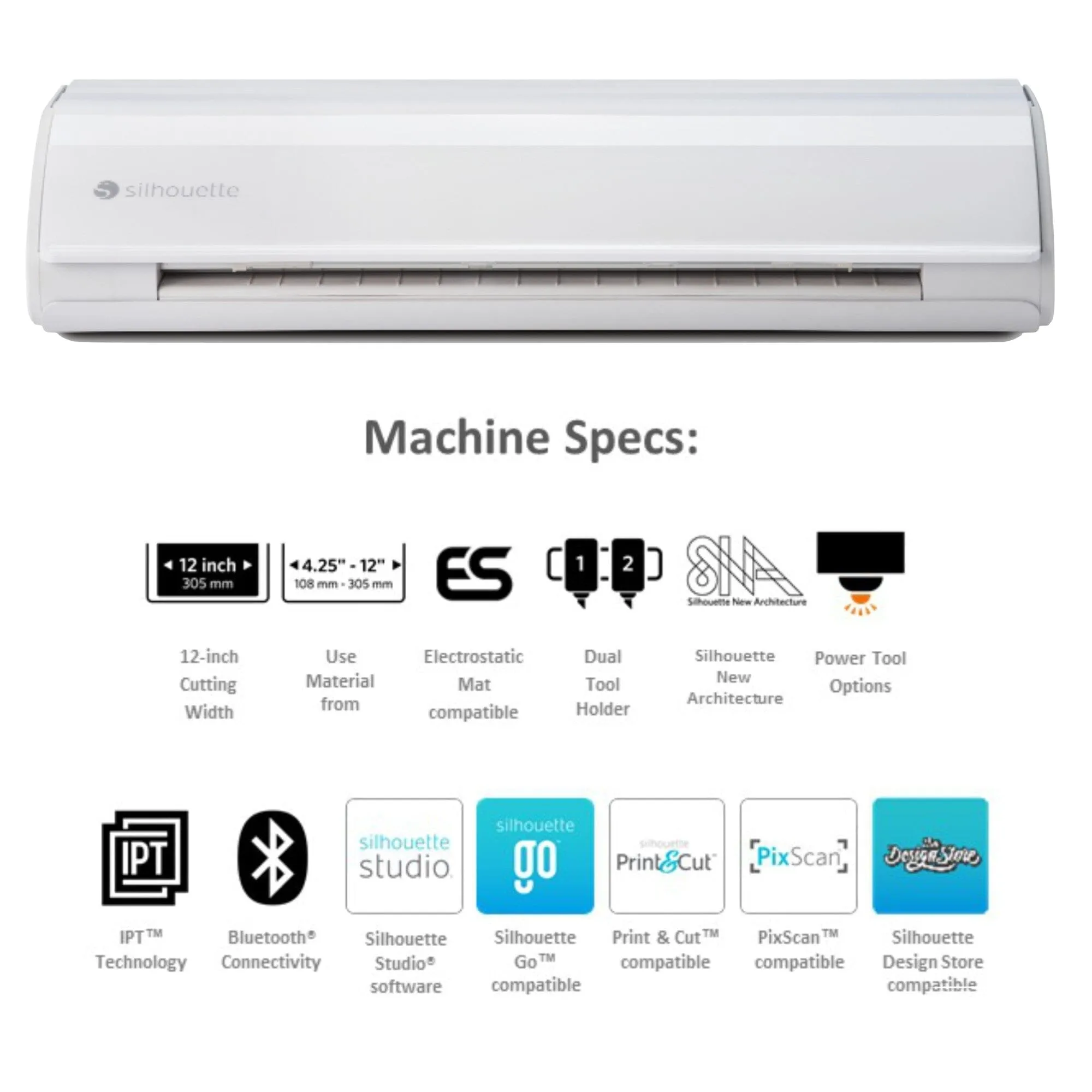 Silhouette Cameo 5 PLUS w/ Advanced Blade Pack, 38 Oracal Sheets, Siser HTV