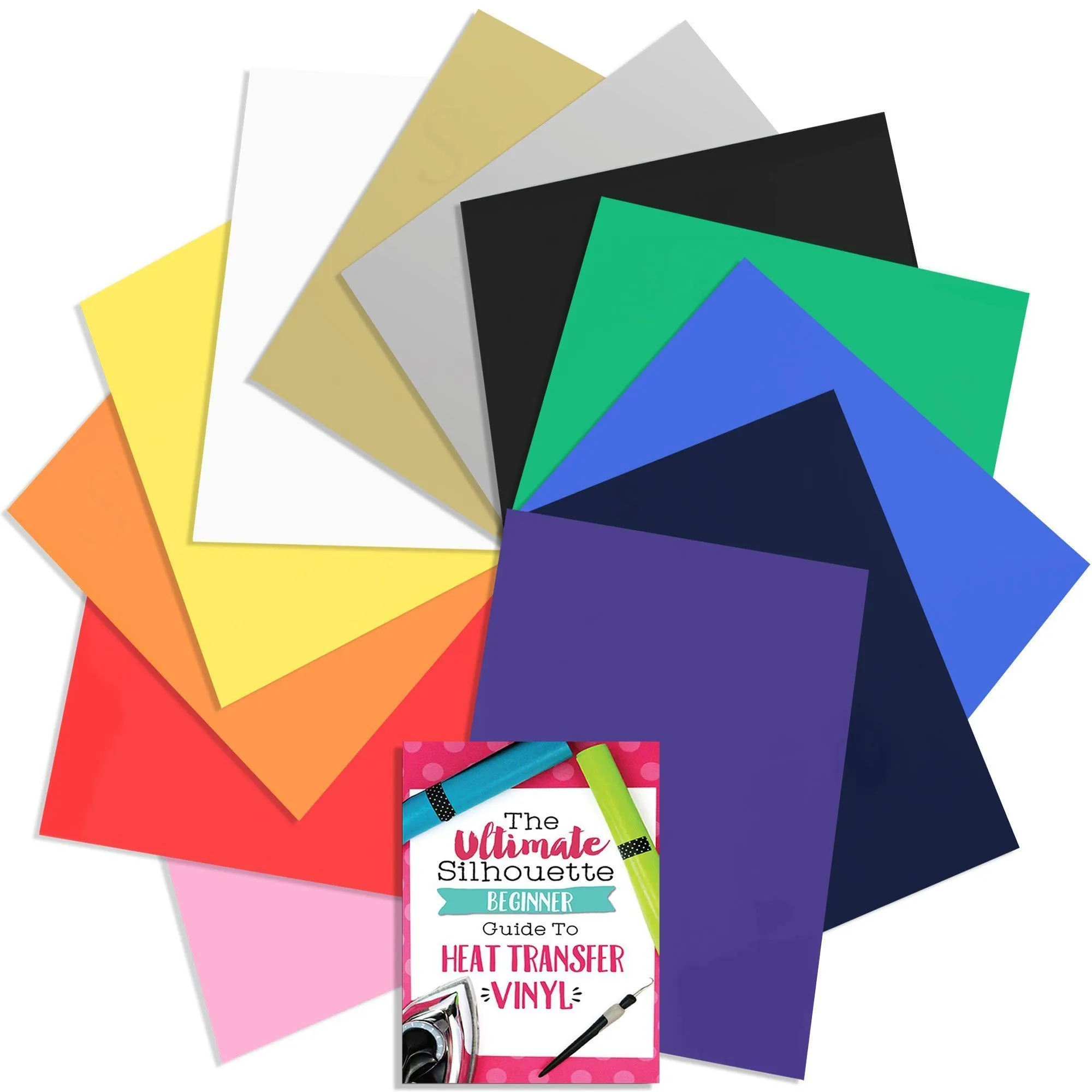 Silhouette White Cameo 4 w/ 15" x 15" Coral Slide Out Heat Press Bundle