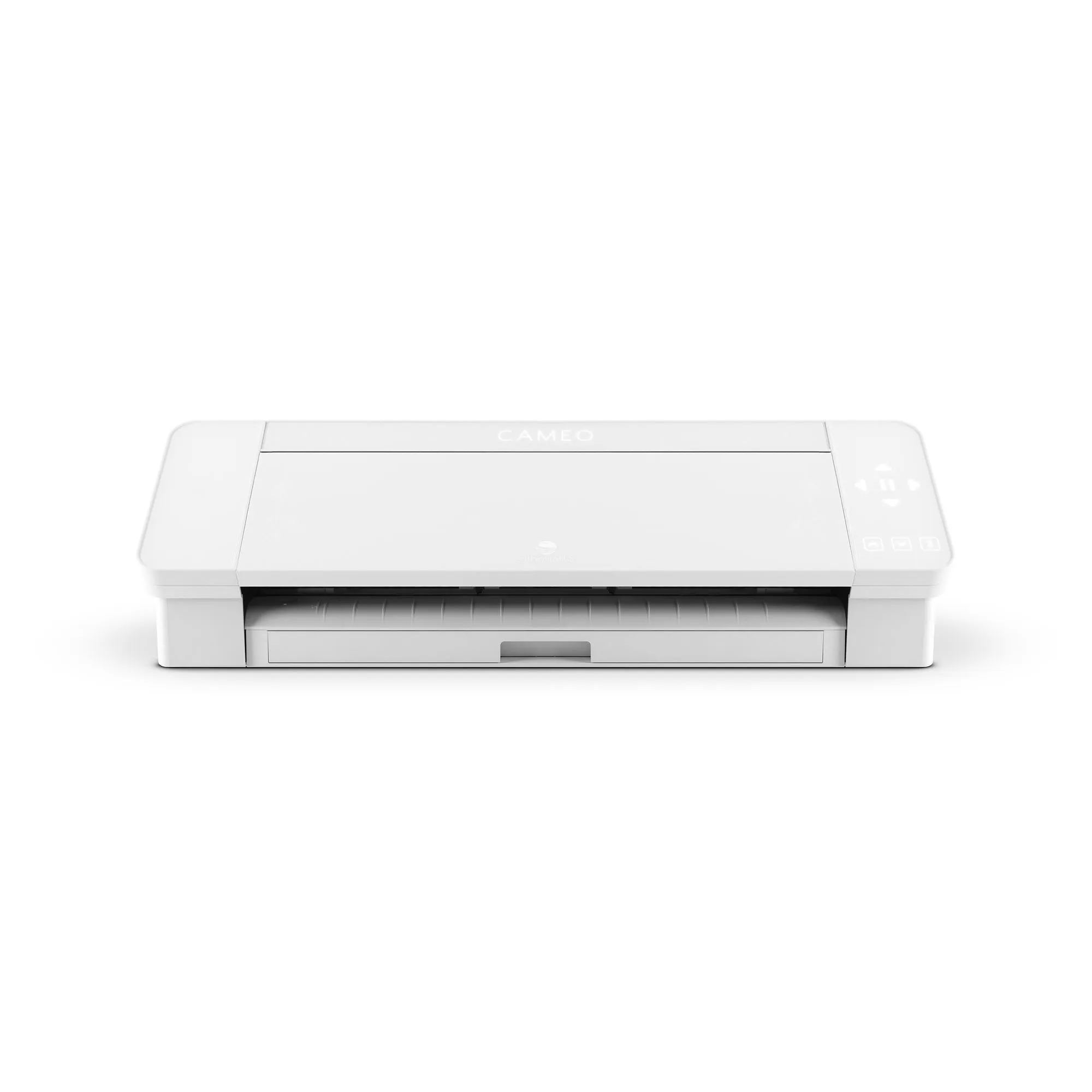 Silhouette White Cameo 4 w/ 15" x 15" Pink Slide Out Heat Press Bundle
