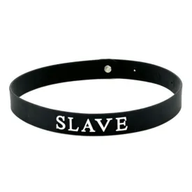 Silicone Slave Collar Black