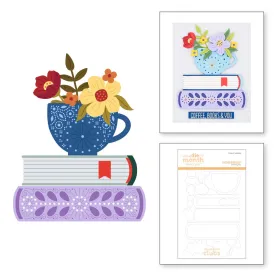 Stitched Read & Sip - Stitching Die of the Month