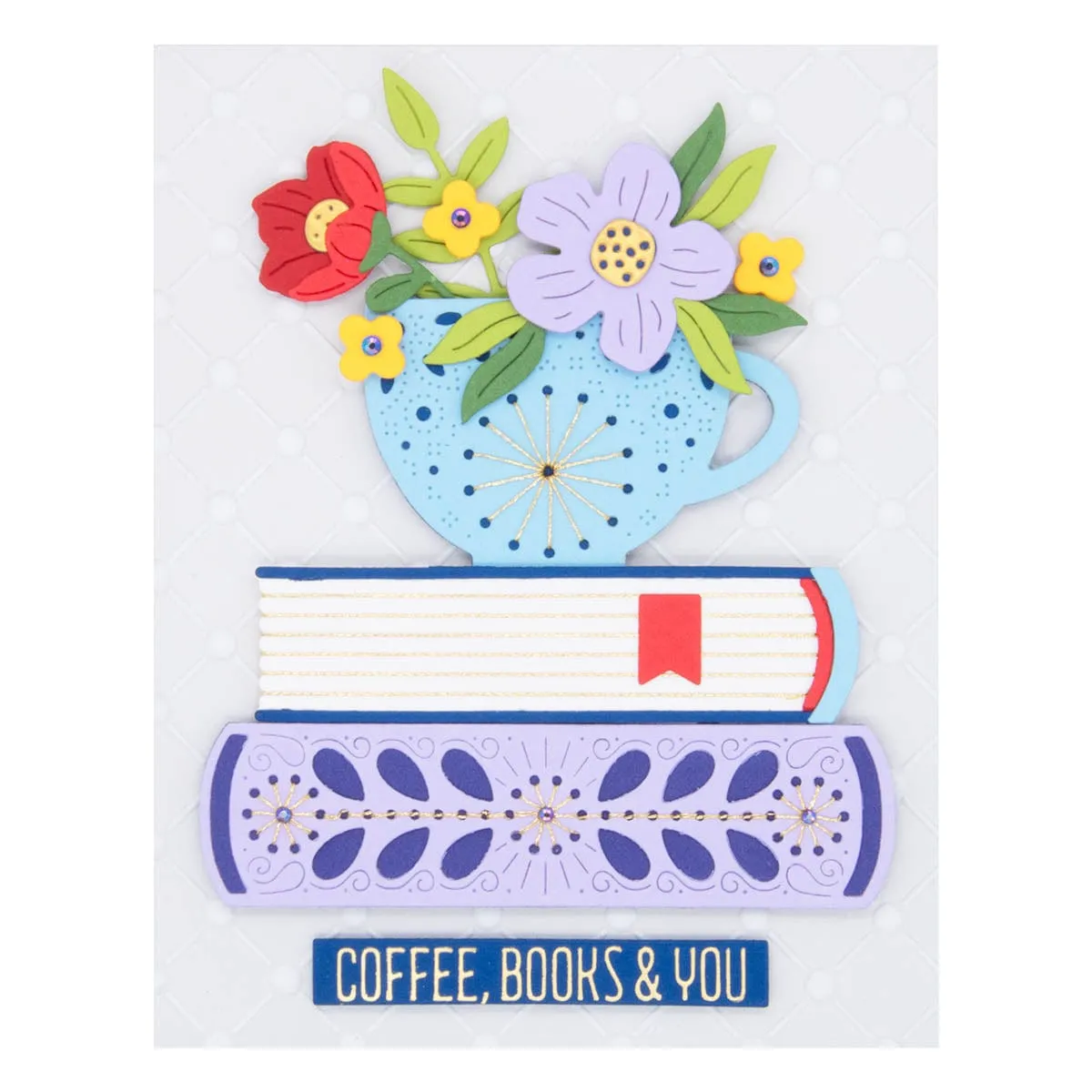 Stitched Read & Sip - Stitching Die of the Month