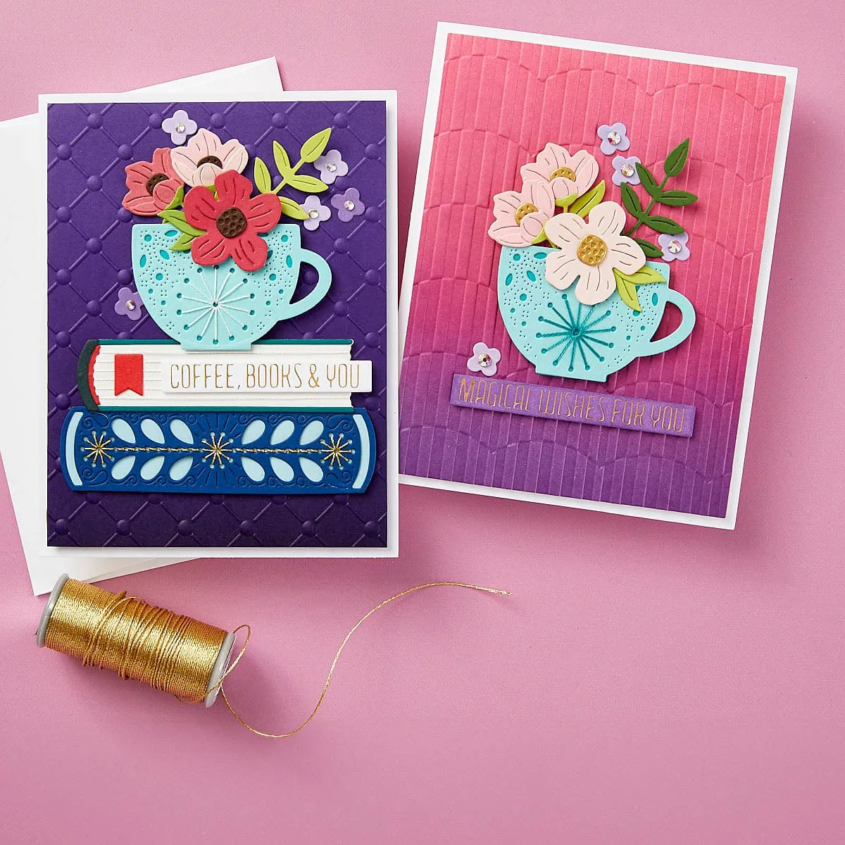 Stitched Read & Sip - Stitching Die of the Month