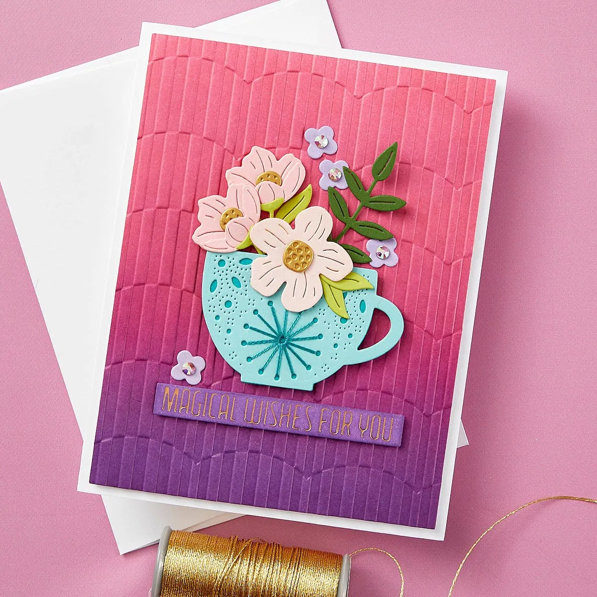 Stitched Read & Sip - Stitching Die of the Month